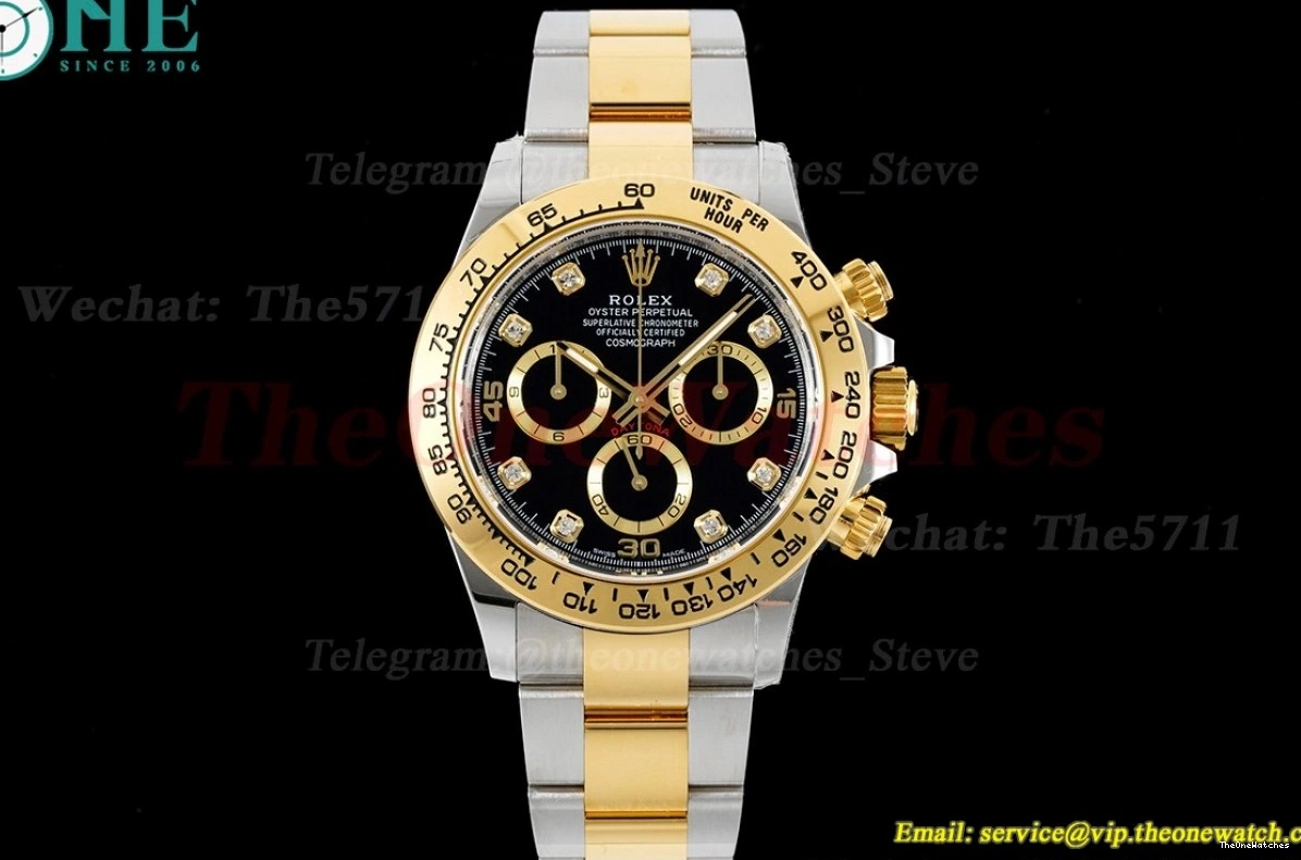 YG Black Dial Daytona 904L SA4130 116503 YG V2 BTF 0412